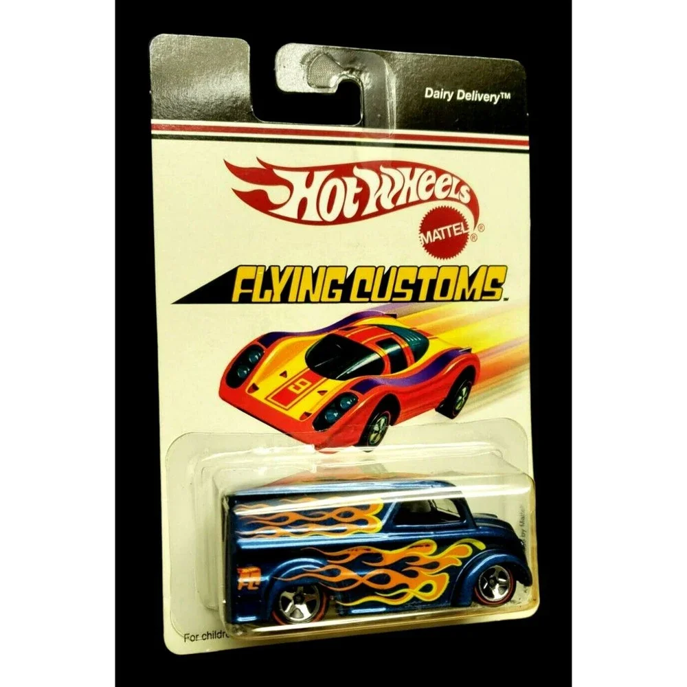 2006 Hot Wheels Flying Customs Dairy Delivery Blue Diecast MOC 1:64 #K4750